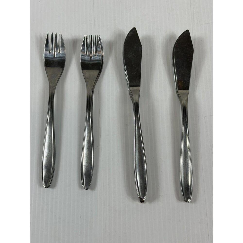 Vintage Chronolite Forks Butter‎ Knifes Stainless Steel 16 Pieces MCM